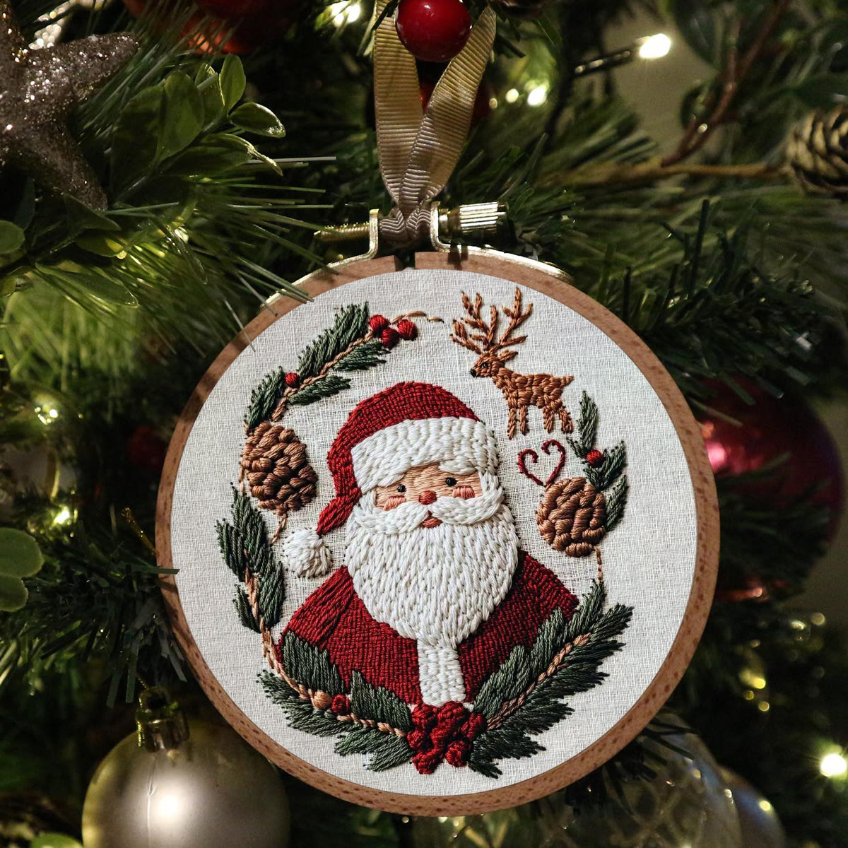 Rubbyoo Embroidery Kit - Santa Claus | Holiday Handmade Gifts | Diy Christmas Collection - image 2