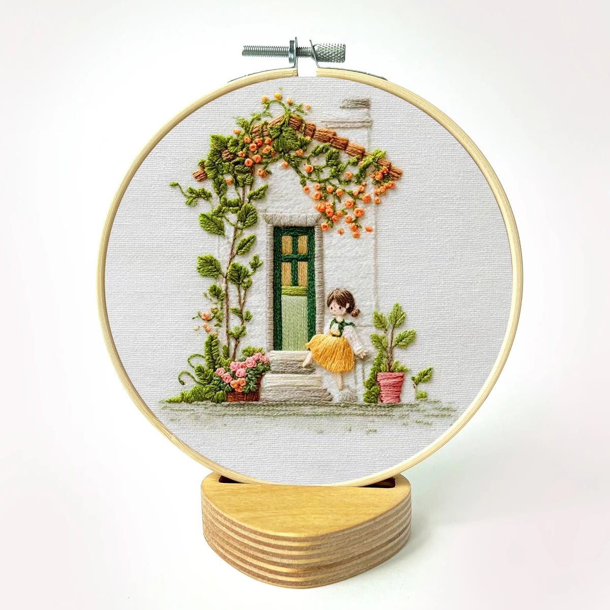 Rubbyoo Embroidery Kit - Aesthetic House | Diy Needle Craft | Perfect For Wall Hanging - image 2