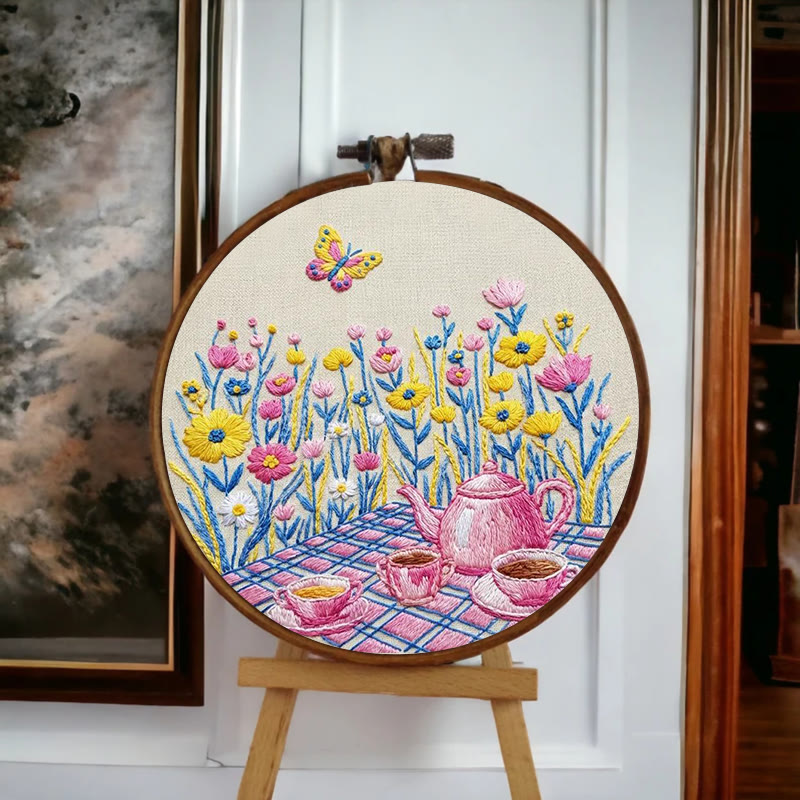 Rubbyoo Embroidery Kit - Spring Picnic | Beautiful Needle Artcraft | Diy Gift Idea - image 5