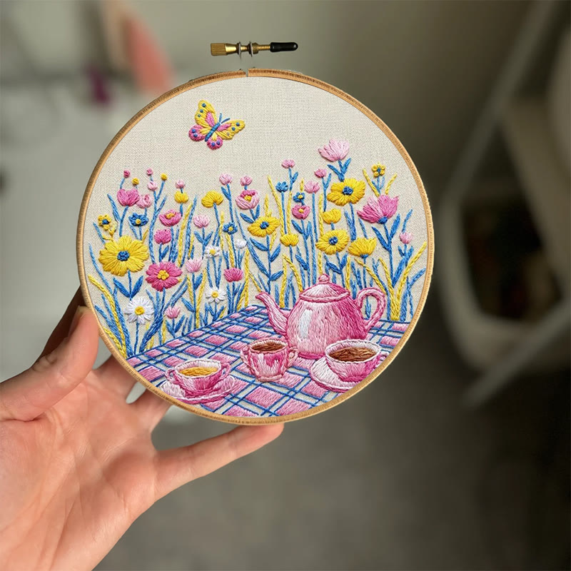 Rubbyoo Embroidery Kit - Spring Picnic | Beautiful Needle Artcraft | Diy Gift Idea - image 4