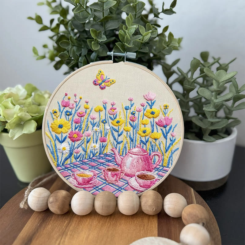 Rubbyoo Embroidery Kit - Spring Picnic | Beautiful Needle Artcraft | Diy Gift Idea - image 2