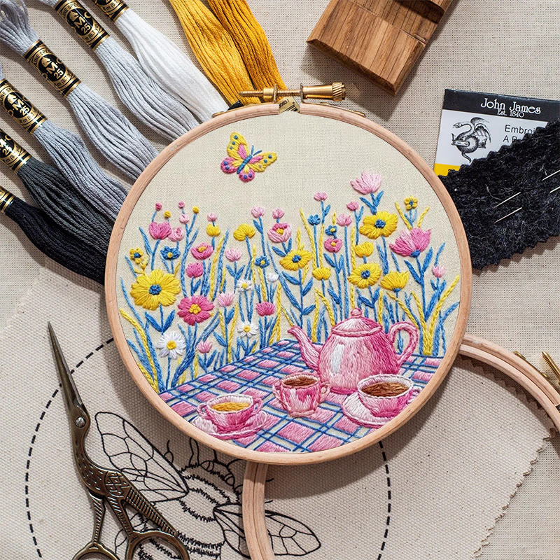 Rubbyoo Embroidery Kit - Spring Picnic | Beautiful Needle Artcraft | Diy Gift Idea - image 10