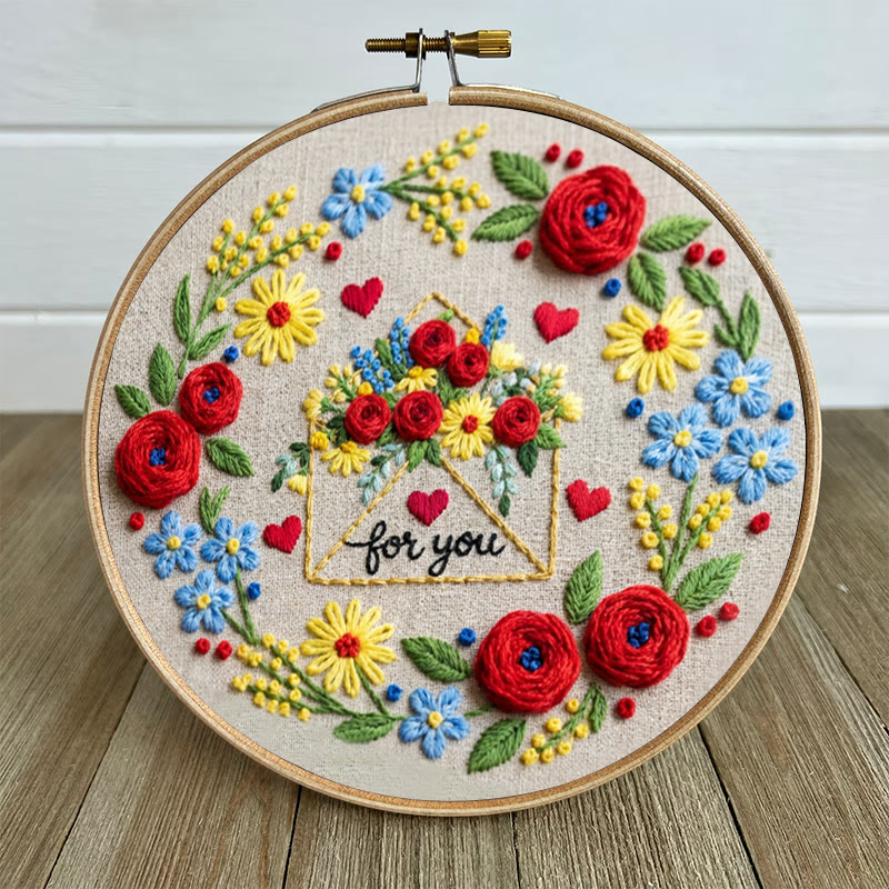 Rubbyoo Embroidery Kit - Love Letter | Diy Valentine Day Gifts | Handmade Art For Lover - image 6