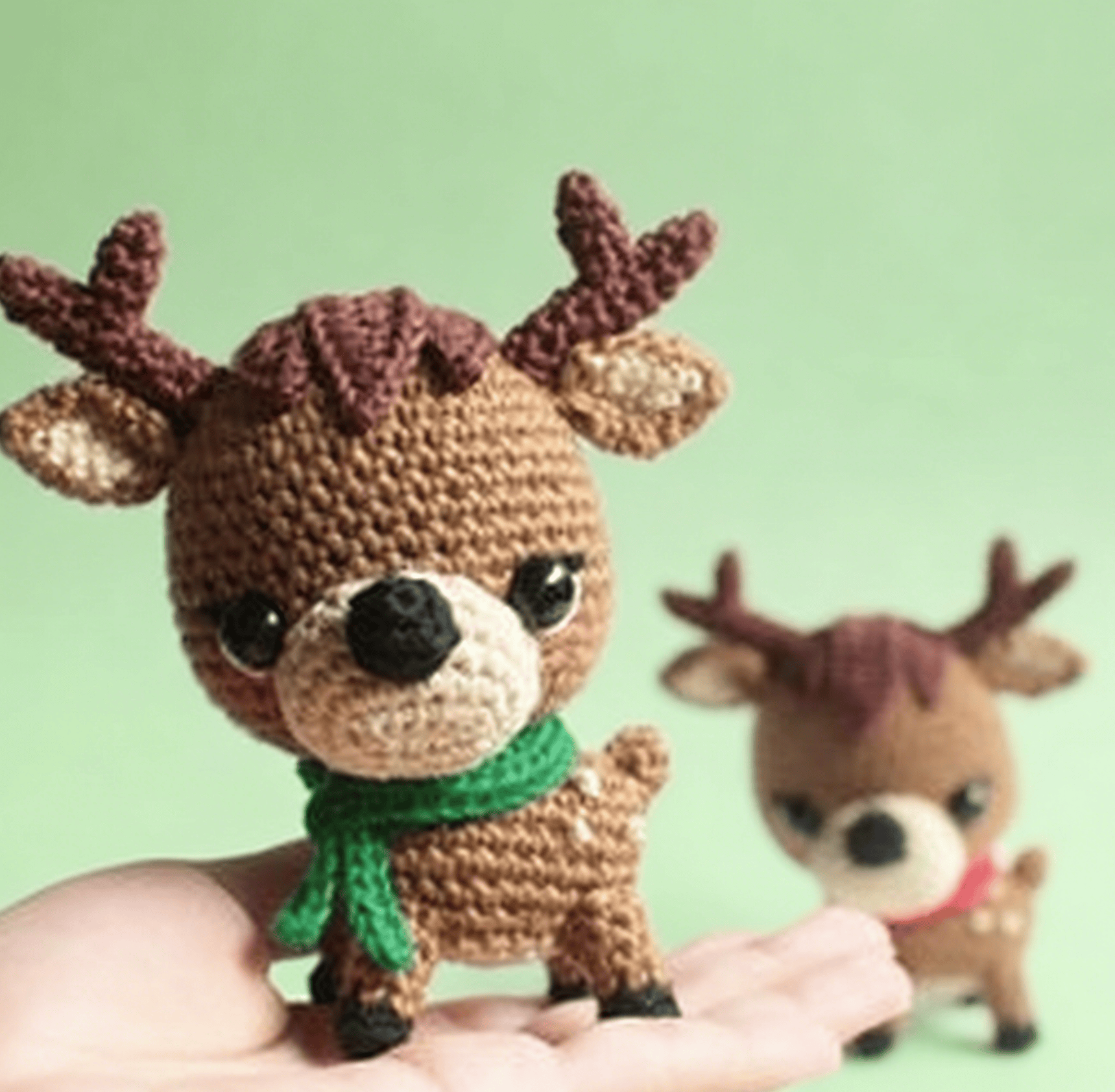 Diy Handmade Reindeers Crochet Kit - Christmas Hanging Craft | Perfect Handmade Gift For Kid - Reindeer B - image 4