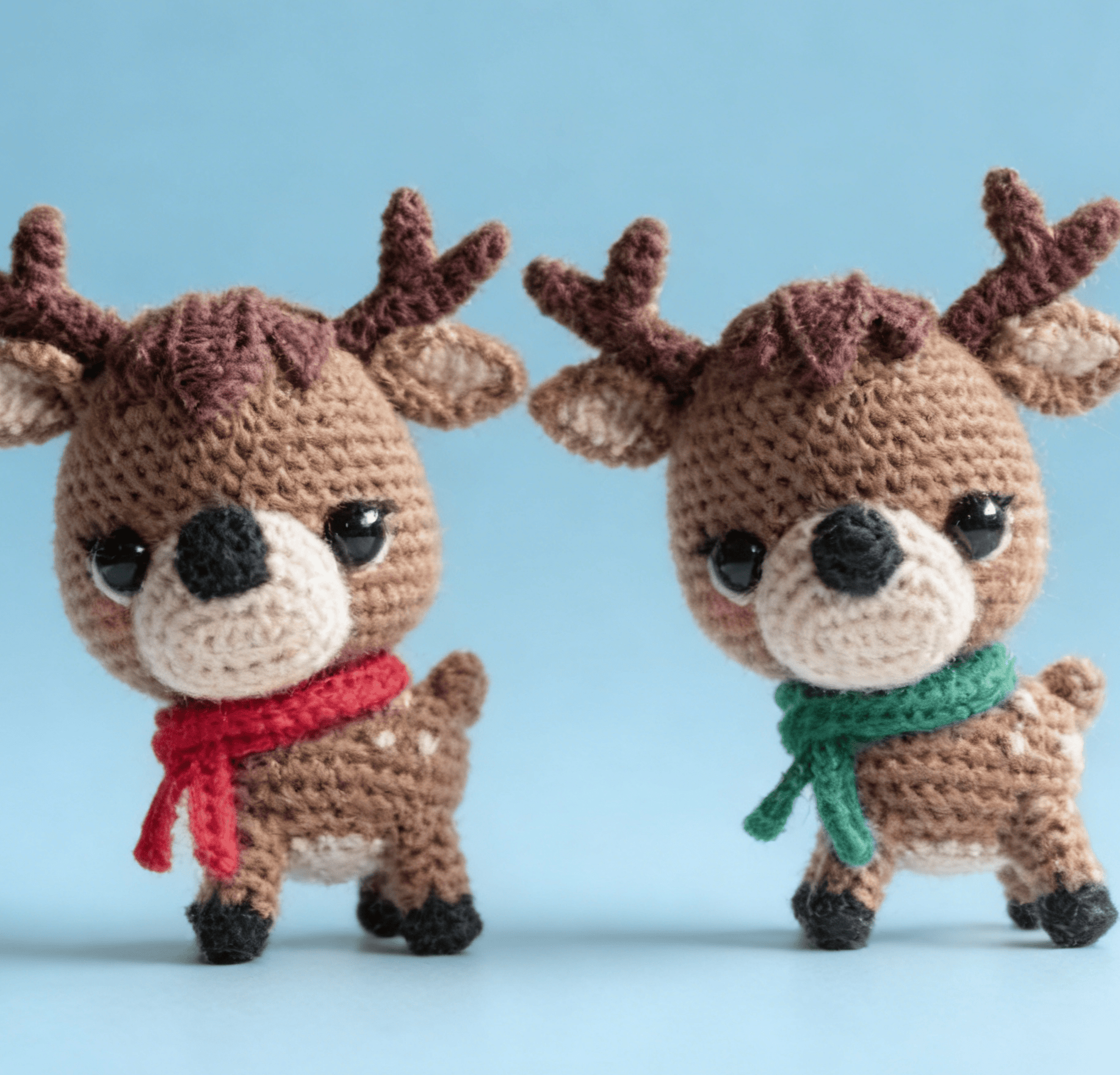 Diy Handmade Reindeers Crochet Kit - Christmas Hanging Craft | Perfect Handmade Gift For Kid - image 2
