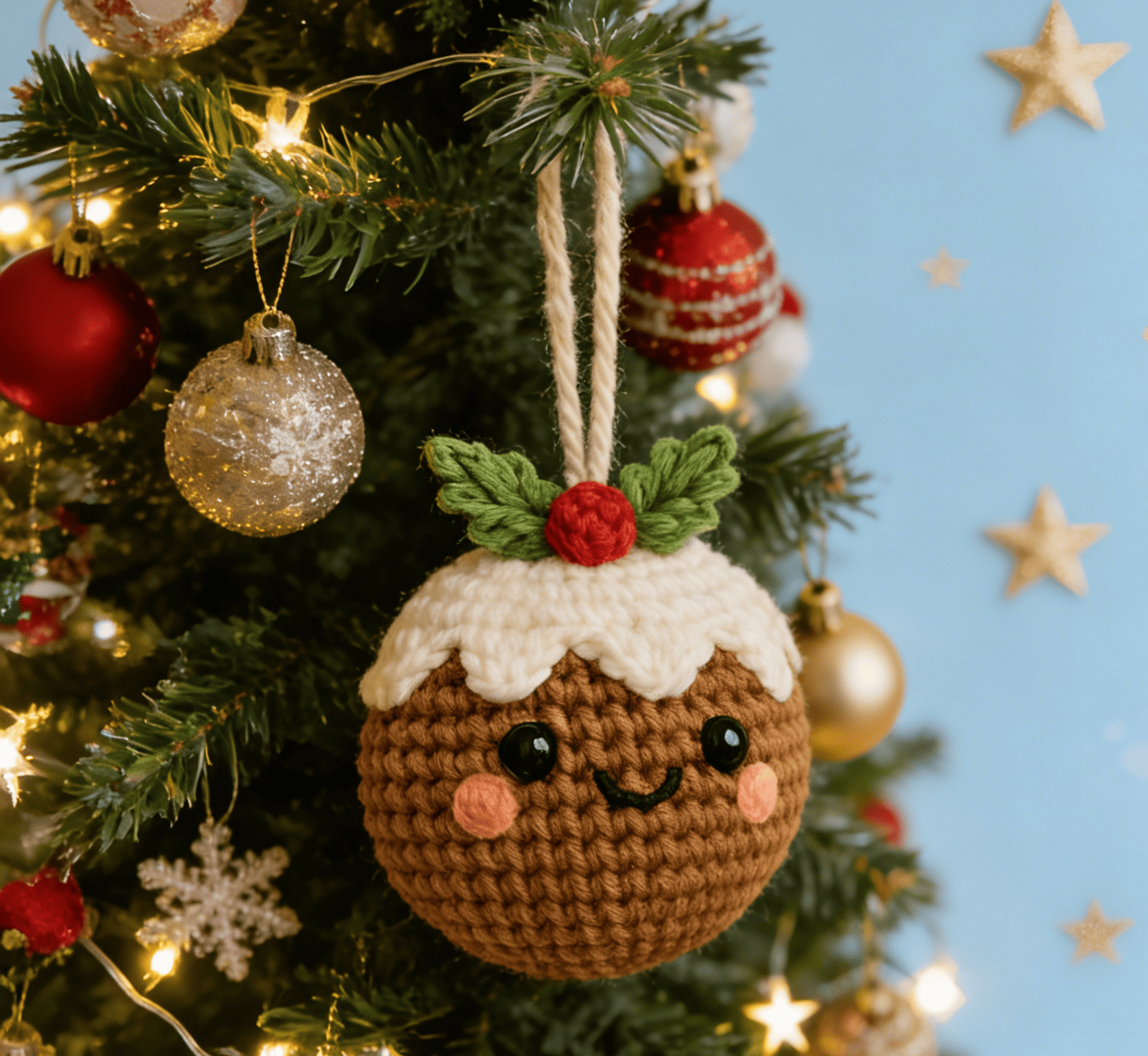 Diy Handmade Christmas Hanging Crochet Kit - Adorable Crocheted Toy | Nice Gift Idea - image 1