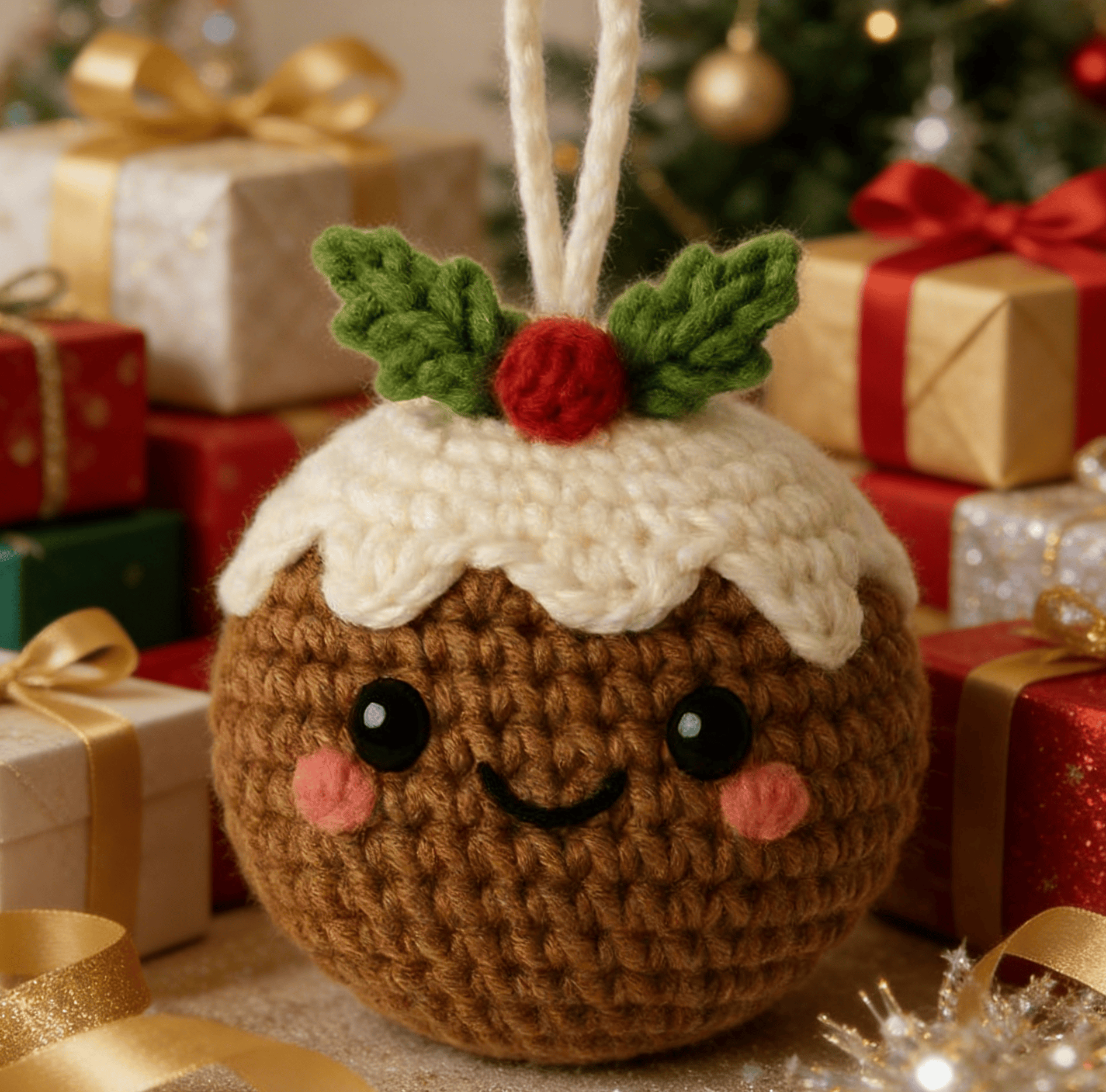 Diy Handmade Christmas Hanging Crochet Kit - Adorable Crocheted Toy | Nice Gift Idea - image 4