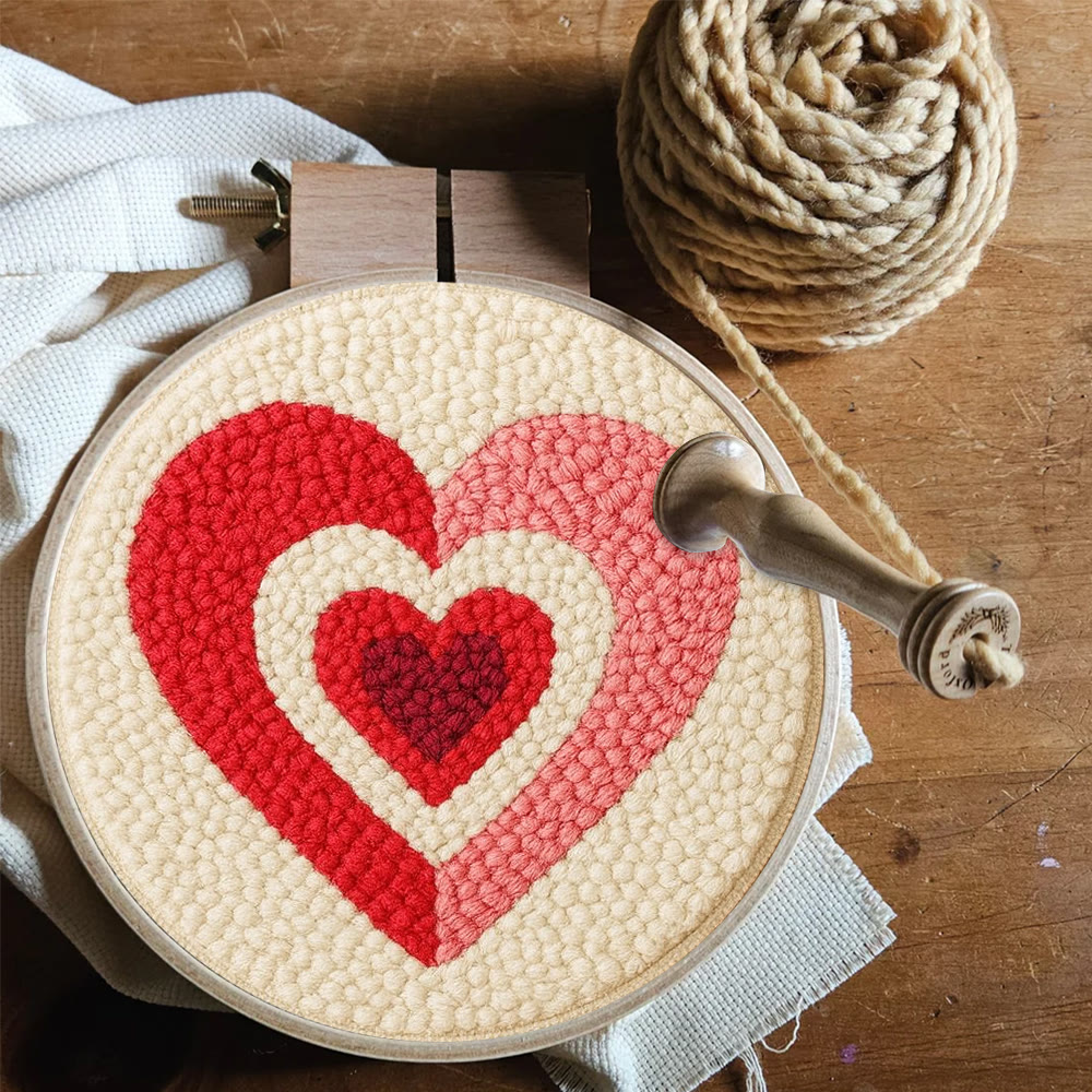Gradient Layered Heart Punch Needle Kit – Valentine's Day Gifting Selection | Cozy Home Decor - image 3