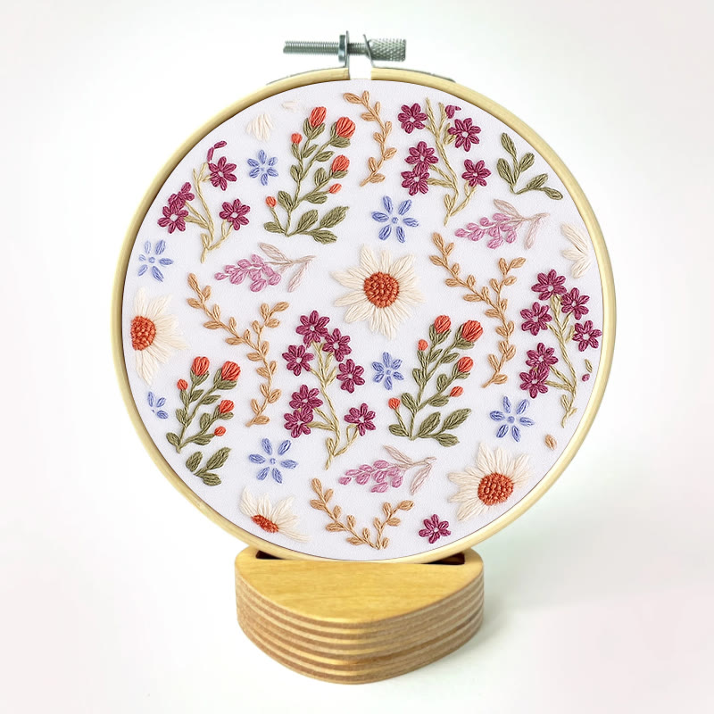 Rubbyoo Embroidery Kit - Blooming Flower | Floral Handmade Art | Easy Needle Craft - image 12