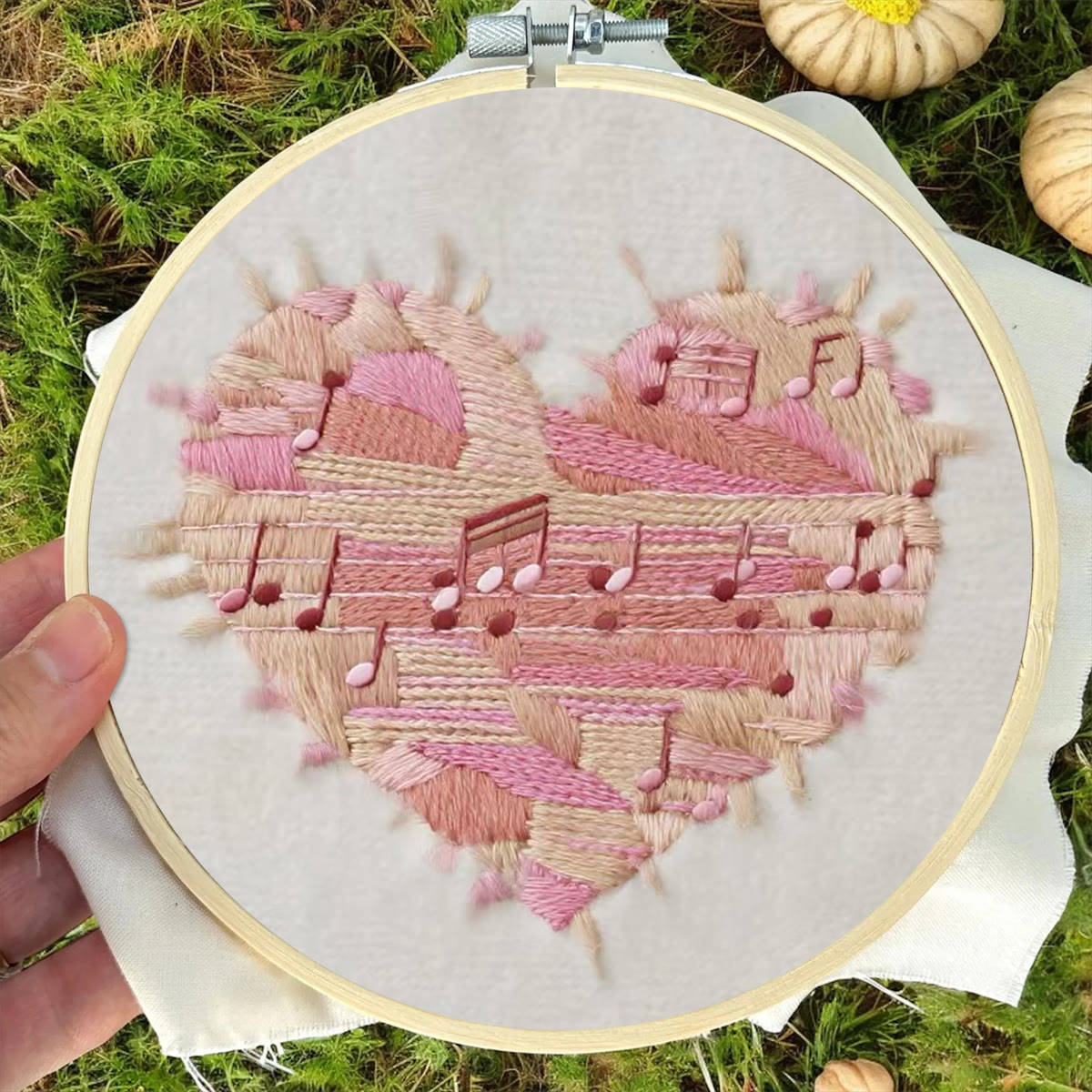 Rubbyoo Embroidery Kit - Valentine Heart | Handmade Gift For Lovers | Diy Desk Decor - image 5