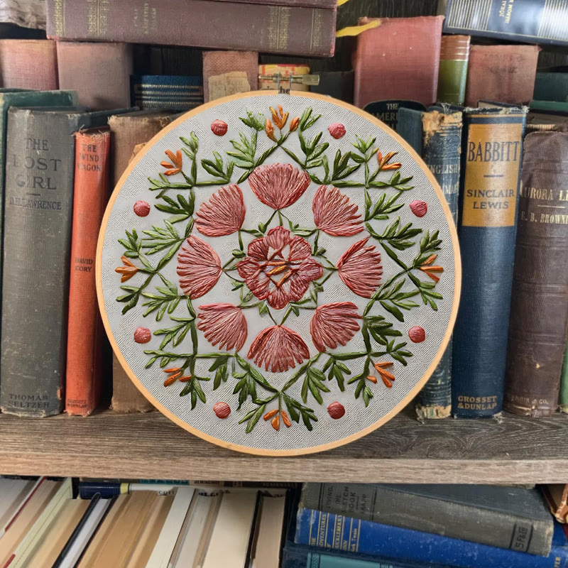 Rubbyoo Embroidery Kit - Colorful Floral | Perfect Home Ornament | Unique Hoop Art  - image 2