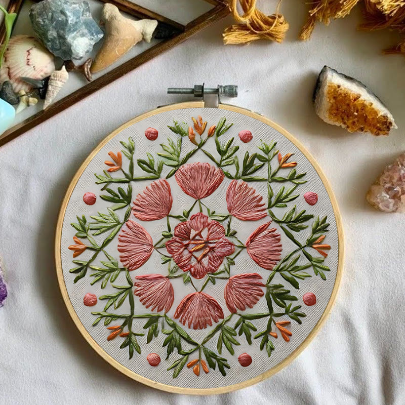 Rubbyoo Embroidery Kit - Colorful Floral | Perfect Home Ornament | Unique Hoop Art  - image 5