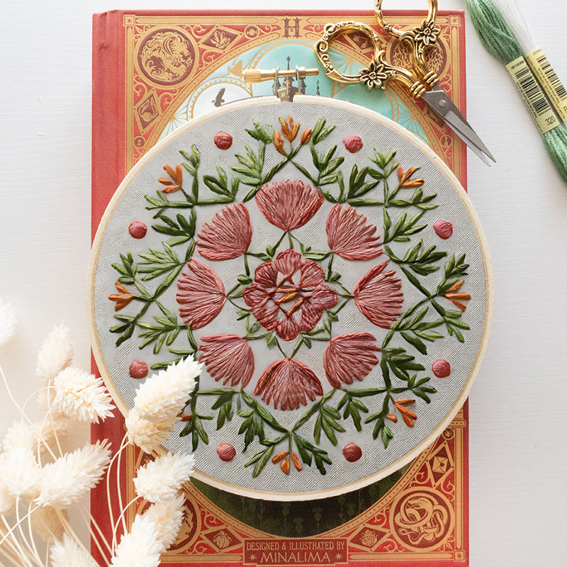 Rubbyoo Embroidery Kit - Colorful Floral | Perfect Home Ornament | Unique Hoop Art  - image 8