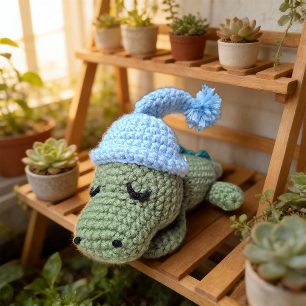 Diy Handmade Sleepy Crocodile Crochet Kit - Unique Needle Artwork | Perfect Lovely Doll For Gifts - image 2
