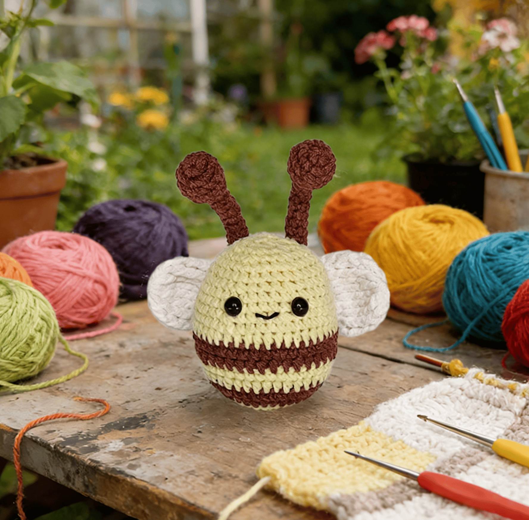 Diy Handmade Honey Bee Crochet Kit - Easy Kids Nursery Toy | Lovely Animal Handmade Art - image 2