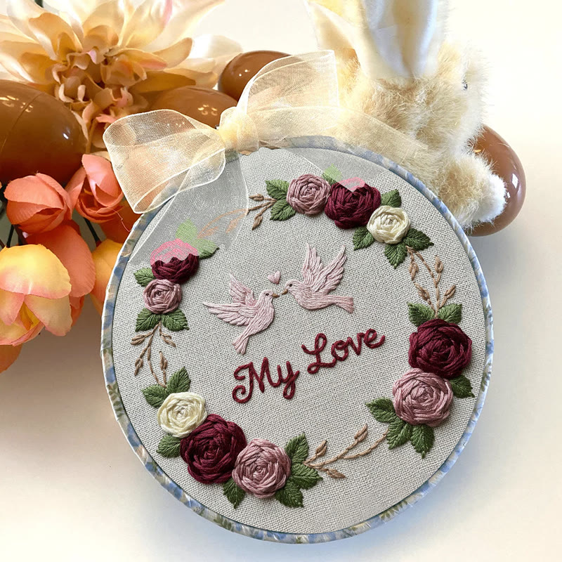 Rubbyoo Embroidery Kit - Eternal Love | Nice For Wedding Gift | Diy Handmade Craft  - image 2