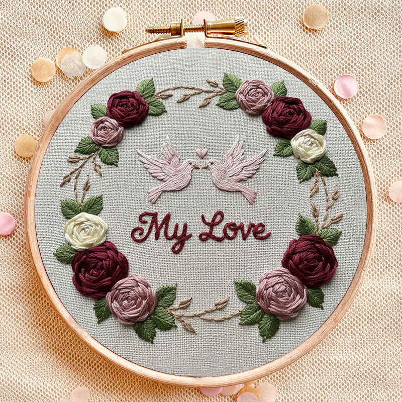 Rubbyoo Embroidery Kit - Eternal Love | Nice For Wedding Gift | Diy Handmade Craft  - image 8