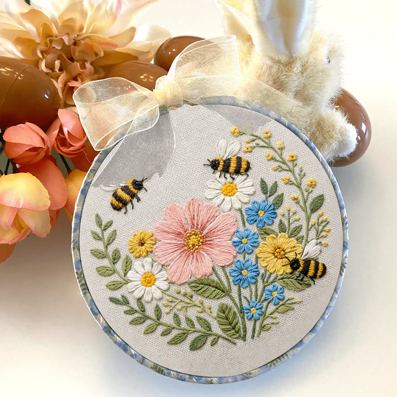 Rubbyoo Embroidery Kit - Spring Time | Needlework For Home Decoration | Handmade Art Craft - image 3