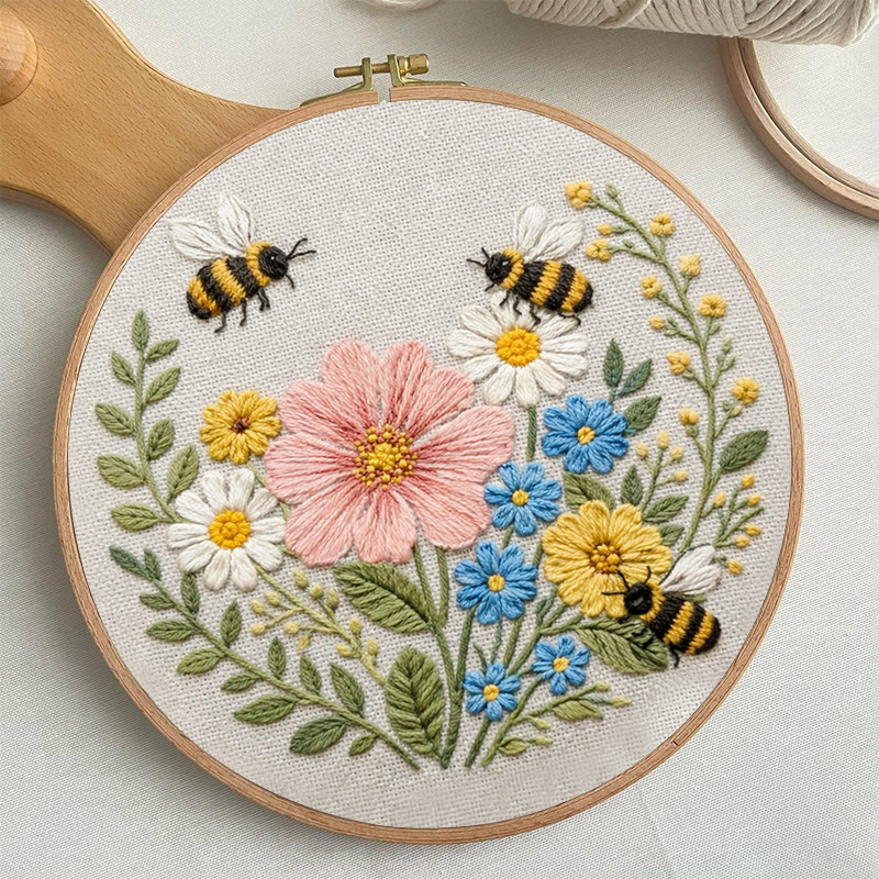 Rubbyoo Embroidery Kit - Spring Time | Needlework For Home Decoration | Handmade Art Craft - image 2