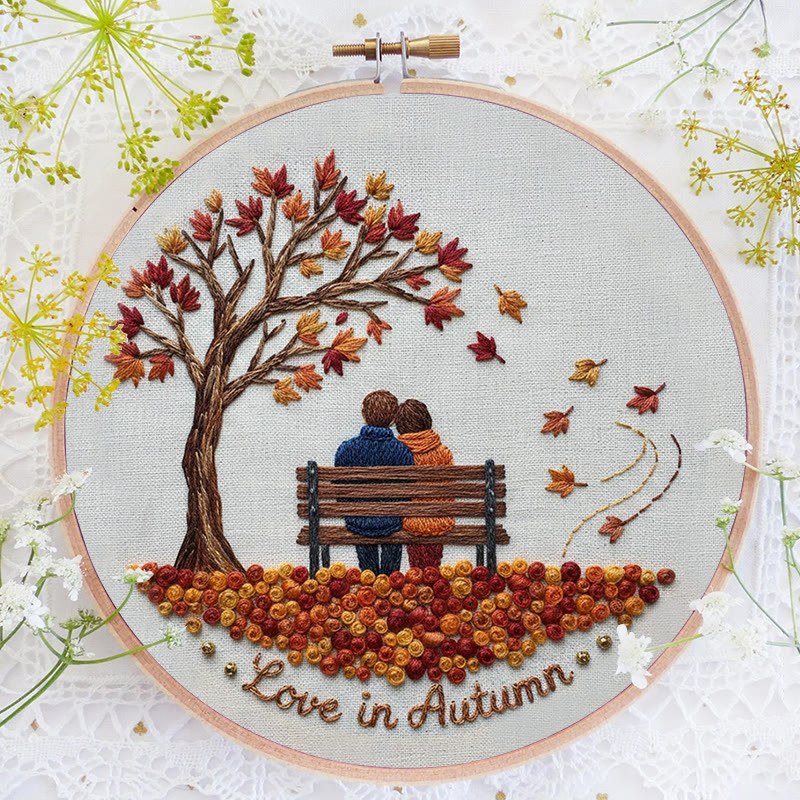 Rubbyoo Embroidery Kit - Couple Date | Unique Valentine's Day Gift | Diy Hoop Decoration - image 6