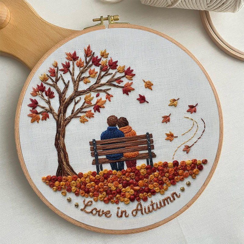 Rubbyoo Embroidery Kit - Couple Date | Unique Valentine's Day Gift | Diy Hoop Decoration - image 5