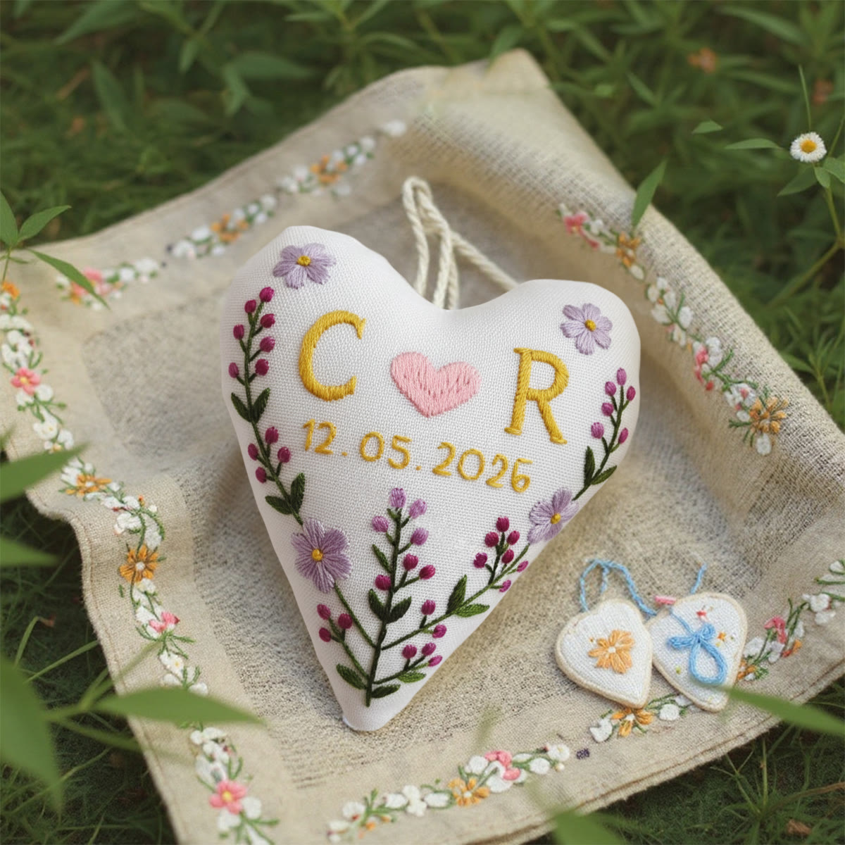 Rubbyoo Heart Embroidery Kit - Beautiful Love | Perfect Hanging Decor | Unique Wedding Gift - image 7