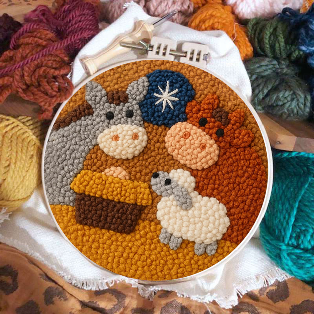 Lush Green Luna Moth Punch Needle Kit – Novice-friendly Starter Diy | Delightful Handcraft Activity - image 2