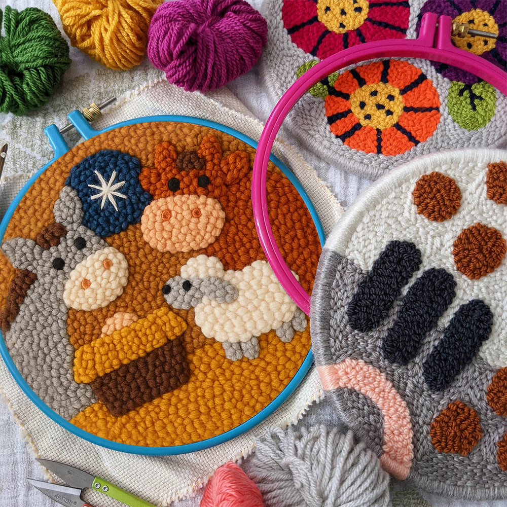 Lush Green Luna Moth Punch Needle Kit – Novice-friendly Starter Diy | Delightful Handcraft Activity - image 10