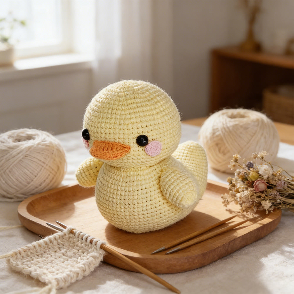 Diy Handmade Yellow Duck Crochet Kit - Baby Shower Toy | Cute Animal Handmade Craft - image 2