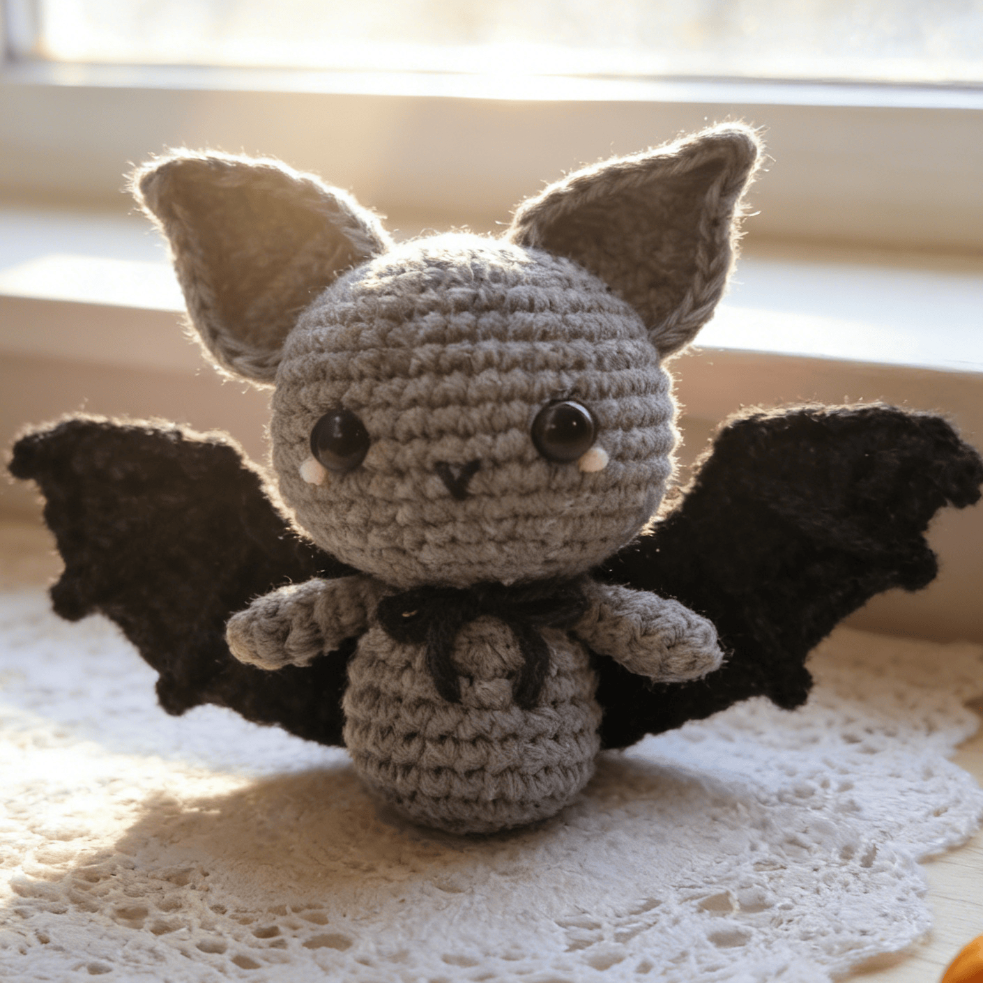 Diy Handmade Mini Black Bat Crochet Kit - Beginner Handmade Artwork | Nice Holiday Gifts For Kid - image 2