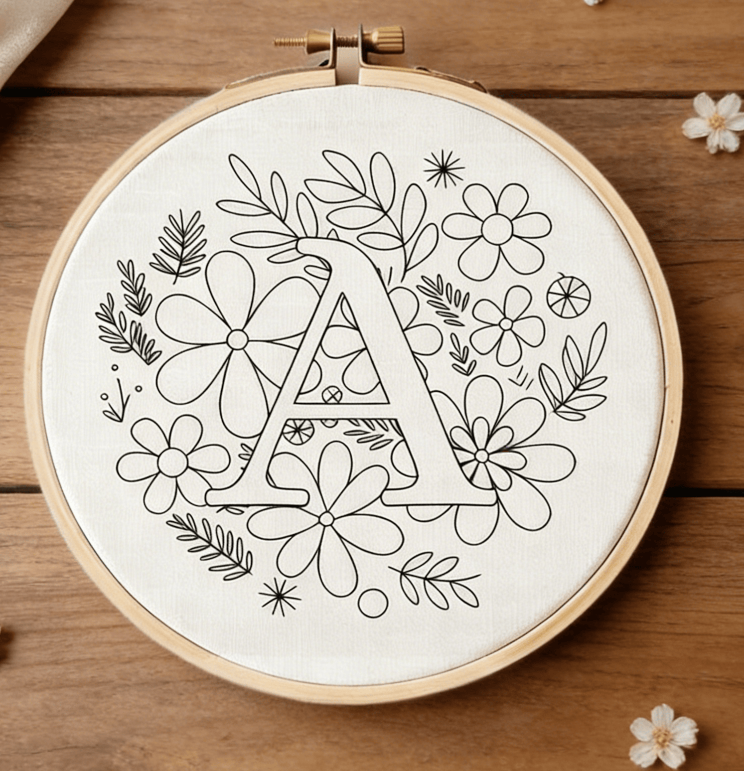 Floral Alphabet Stick And Stitch Patterns | Diy Handmade Craft | Perfect Gift For Stitch Lovers - image 1