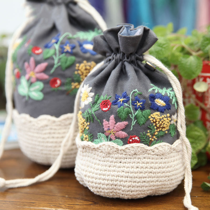 Handmade Crossbody Bag Kit | Floral Handmade Craft | Diy Sewing Art | Gift For Her  - image 2