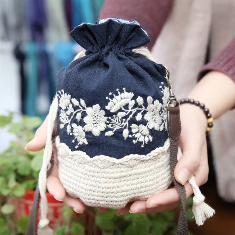 Handmade Crossbody Bag Kit | Floral Handmade Craft | Diy Sewing Art | Gift For Her  - A - image 3