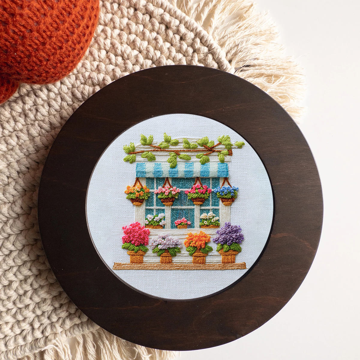 Rubbyoo Embroidery Kit - Flower Shop | Handmade Decoration Craft | Beginner Diy Needlework  - image 3