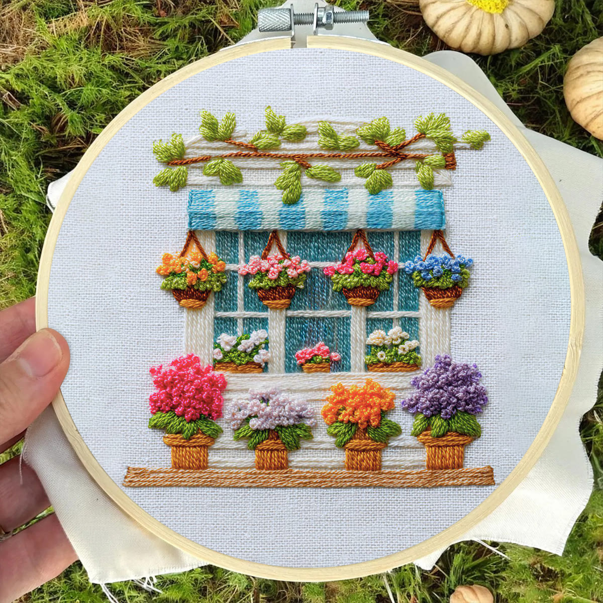 Rubbyoo Embroidery Kit - Flower Shop | Handmade Decoration Craft | Beginner Diy Needlework  - image 5