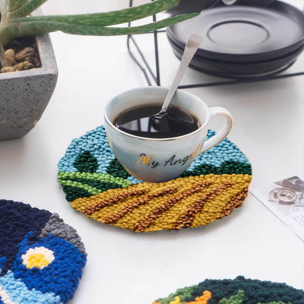 Sunset Countryside Landscape Punch Needle Kit – Cozy Home Handcraft | Newbie-friendly Diy Project - image 5