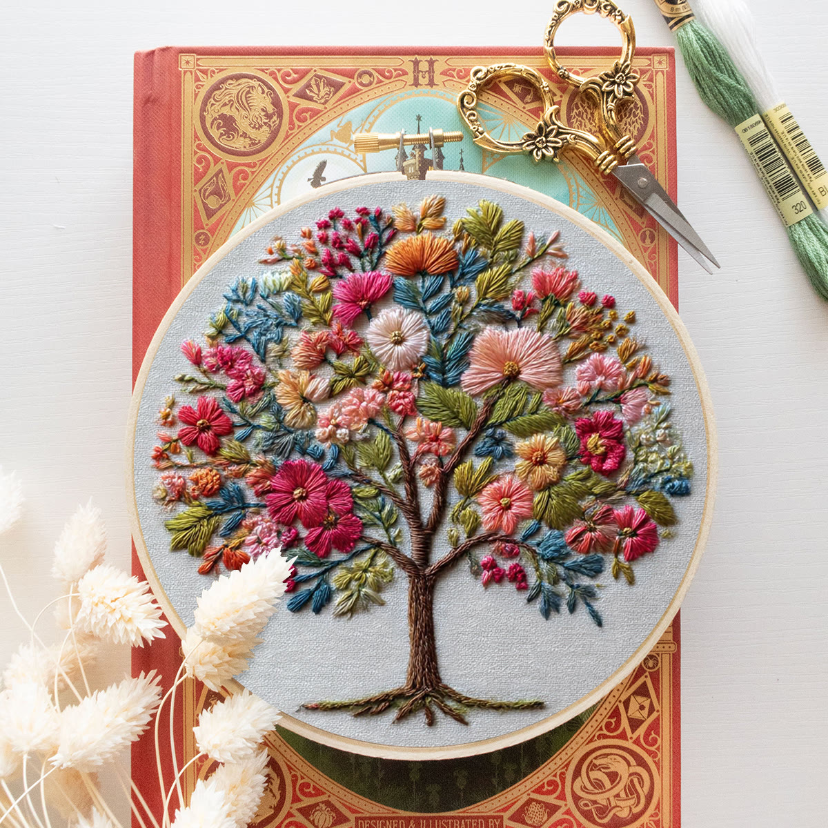 Rubbyoo Embroidery Kit - Fantasy Tree | Gift For Craft Lovers | Unique Home Decor - image 9