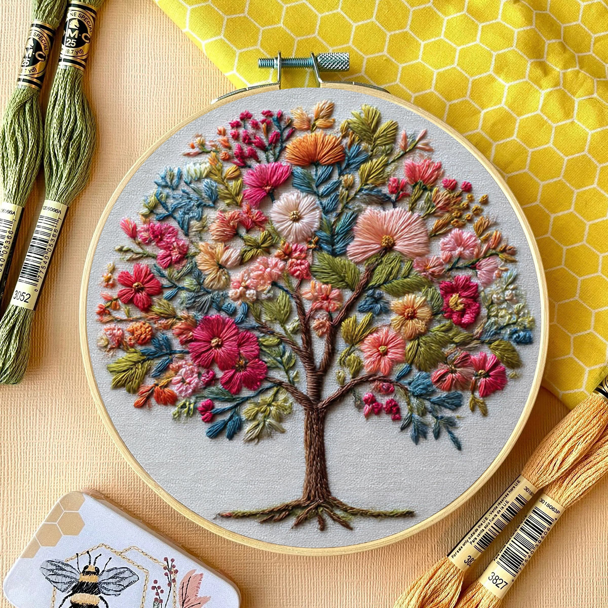 Rubbyoo Embroidery Kit - Fantasy Tree | Gift For Craft Lovers | Unique Home Decor - image 2