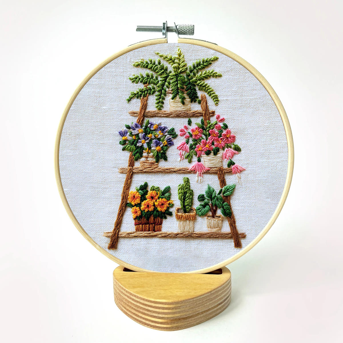 Rubbyoo Embroidery Kit - Plant Ladder | Diy Home Decor | Handmade Hoop Art  - image 11