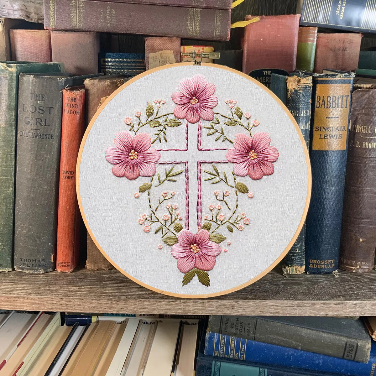 Rubbyoo Embroidery Kit - Flower Cross | Handmade Faith Craft | Creative Religious Decoration - image 7