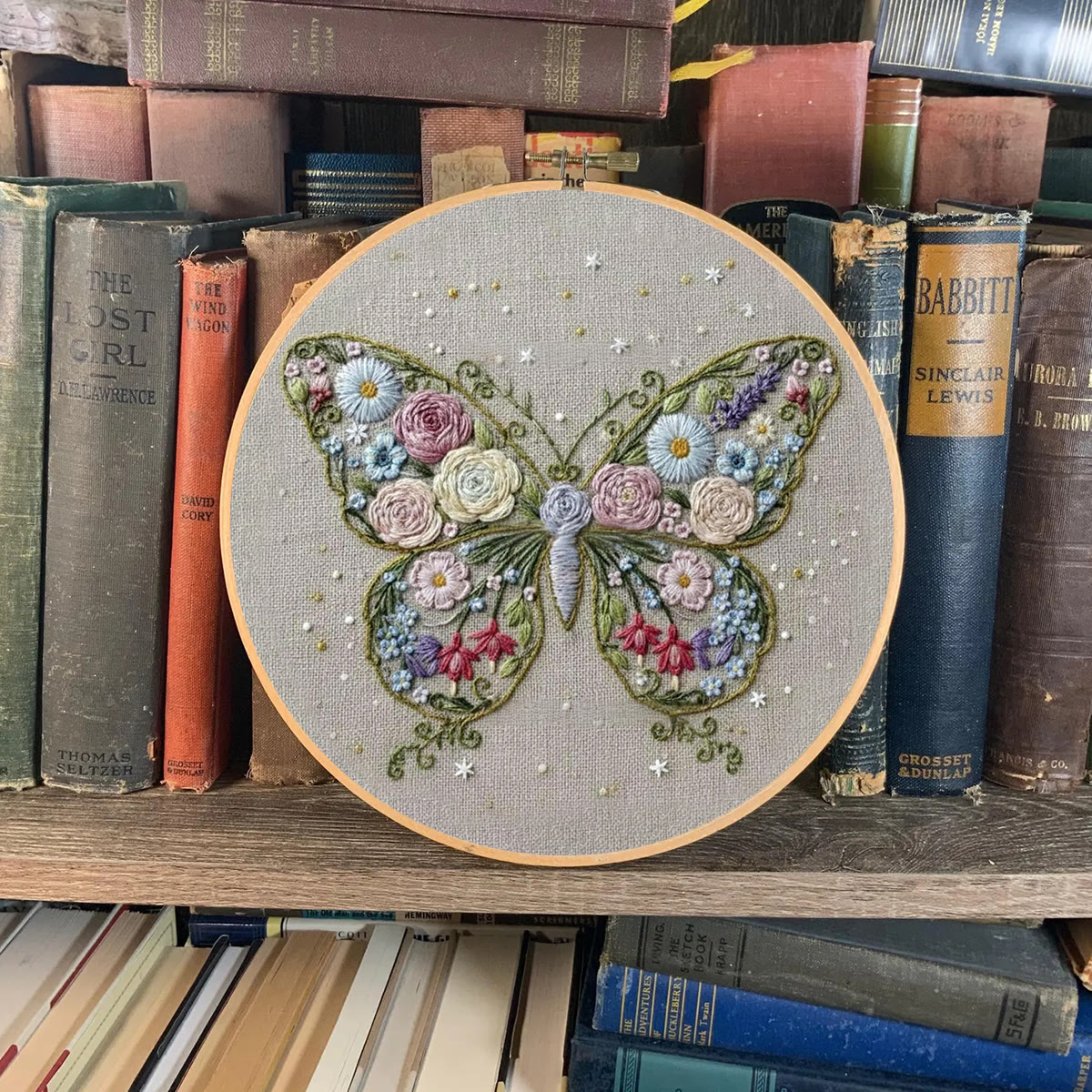 Rubbyoo Embroidery Kit - Butterfly In Bloom | Unique Handmade Collection | Floral Insect Hoop Art - image 7