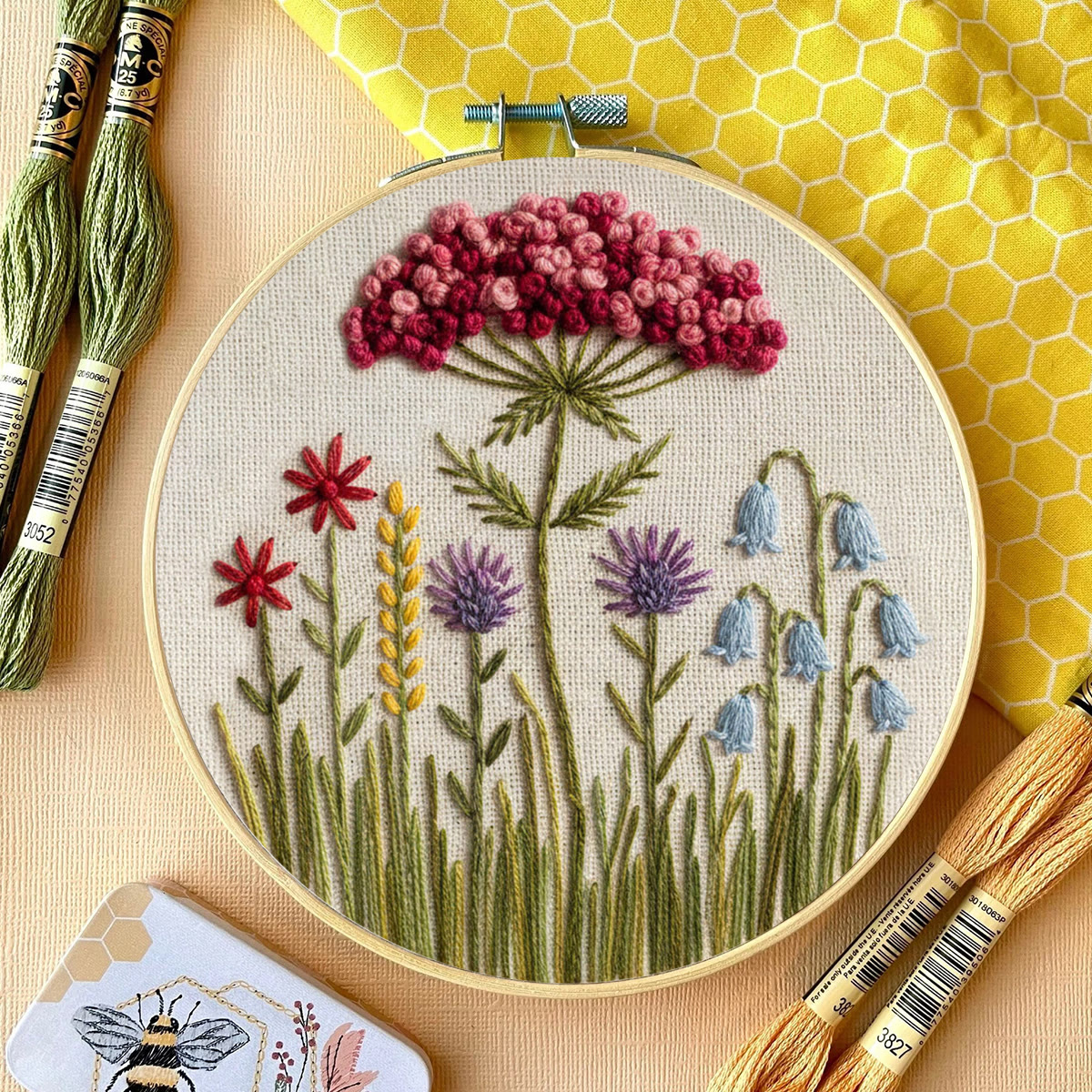 Rubbyoo Embroidery Kit - Floral Art  | Diy Versatile Decoration | Handmade Meaningful Gift - image 13
