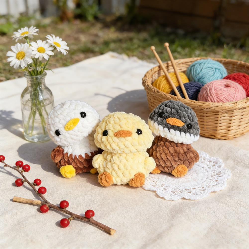 Diy Handmade Little Duck Crochet Kit - Diy Soft Toy For Kid | Easy Handmade Gift  - image 2