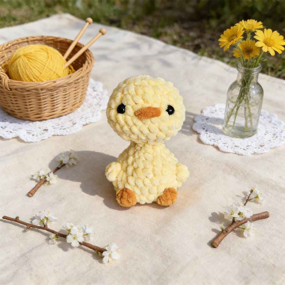 Diy Handmade Little Duck Crochet Kit - Diy Soft Toy For Kid | Easy Handmade Gift  - image 6