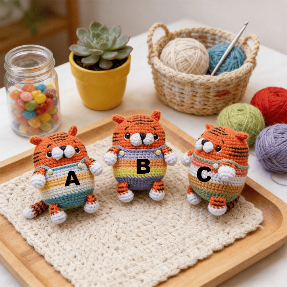 Diy Handmade Tiger Crochet Kit - Lovely Animal Craft | Nice Handmade Gift For Friend - C - image 7