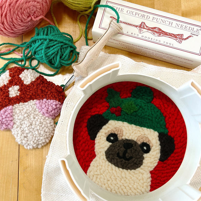Charming Pug Punch Needle Kit – Fun Handcraft | Ideal Holiday Gift - image 11