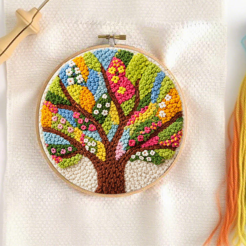 Vibrant Life Tree Punch Needle Kit - Top Gifting Choice | Charming Home Accent - image 3