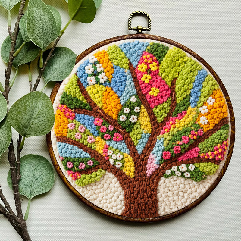 Vibrant Life Tree Punch Needle Kit - Top Gifting Choice | Charming Home Accent - image 7