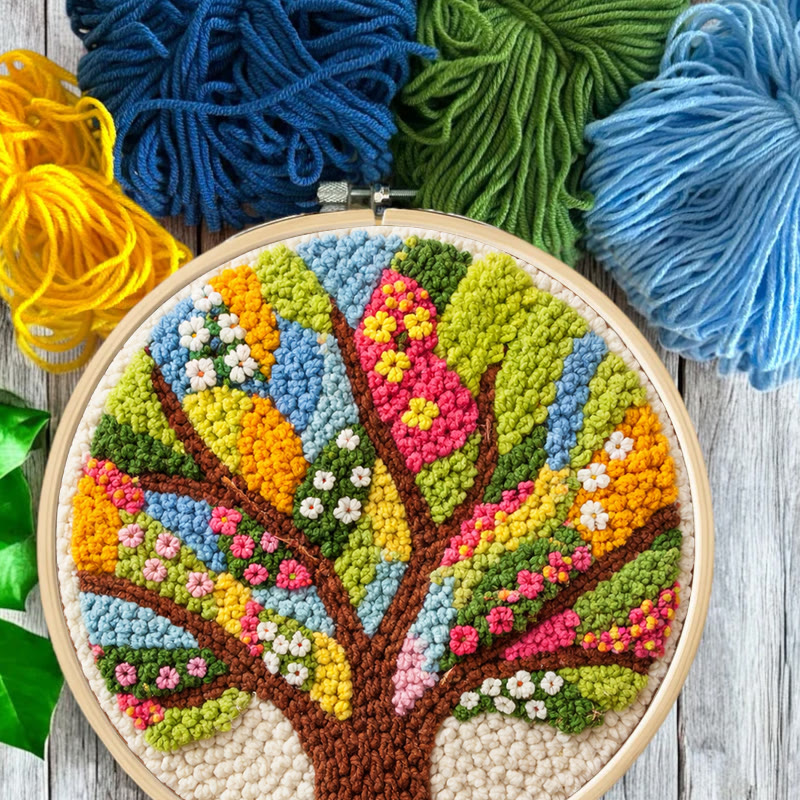 Vibrant Life Tree Punch Needle Kit - Top Gifting Choice | Charming Home Accent - image 10