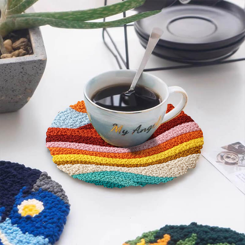 Sunset Wave Landscape Punch Needle Kit - Artistic Diy Project | Novice Friendly Craft Pick - image 5